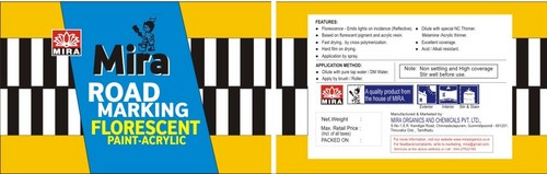 Road Marking Florescent Paint Acrylic