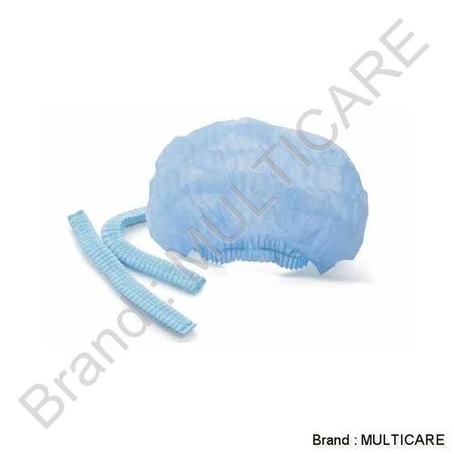 Bouffant Cap - Polypropylene 15-18 Inch Size | Chemical & Heat Resistance Comfortable Fit for Clean Rooms & Food Services