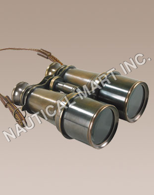 Nautical Victorian Bronze Binoculars