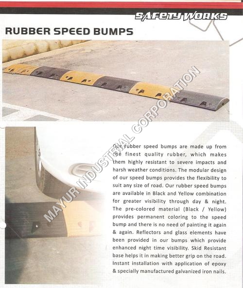 Long Lasting Rubber Speed Bumps