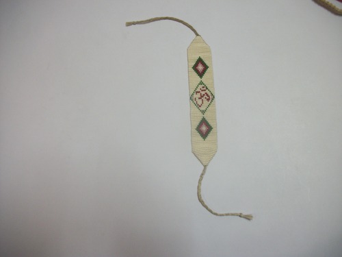 Handicraft Jewellery - Beads & Thread, 18-22cm, Off-White | Adjustable Closure, Unique Handmade Design, Lightweight Durable Elegant Wrist Adornment
