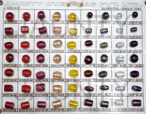 Silver Foil Beads