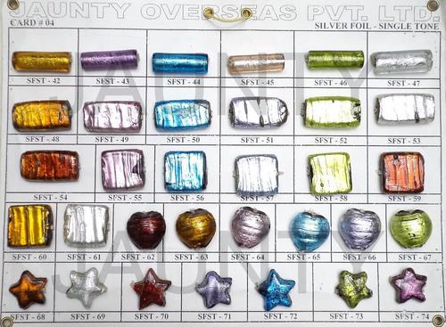 Silver Foil Beads
