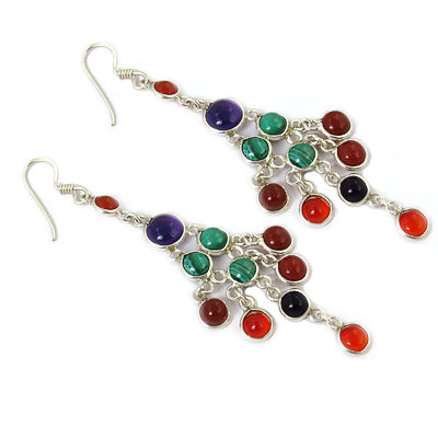 Designer Multistone Earrings Jewellery