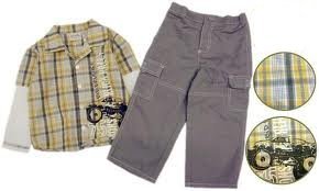 Boys 2pc Set (with shorts or pants)
