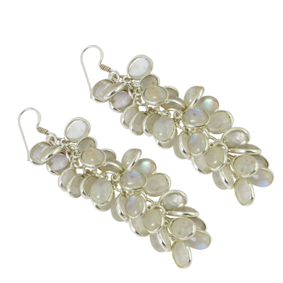 Precious Rainbow Moonstone Earrings Jewellery