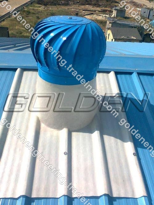 Blue Turbine Roof Ventilator