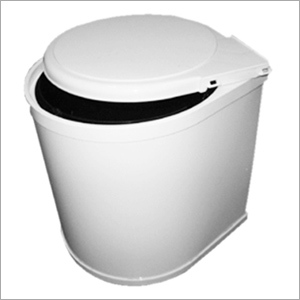 American Waste Bin - Steel, 12x12x12 Inches, White | Durable, Easy Cleaning, Hinged Lid, Custom Sizes