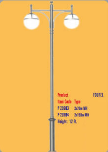 Decorative garden pole