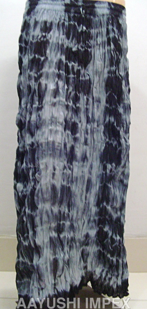 Black Cotton Long Skirts