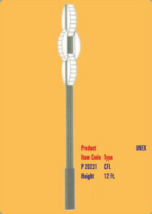 सजावटी उद्यान ध्रुव प्रकाश