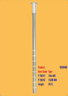 Decorative garden pole light