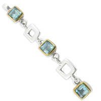 Blue Topaz Gemstone Pendant Jewellery - 925 Sterling Silver, 25x15 Mm, Sky Blue | Oval Faceted, Prong Setting, Elegant Minimalist Design