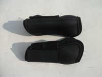 Horse Boot - Leather Material, Different Sizes Available, Black Color - Weatherproof, Lightweight, Scratch Resistant, Designed For Horse Riding
