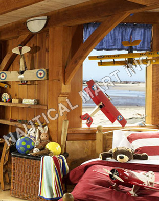 NAUTICAL JENNY RED PLANE MODEL