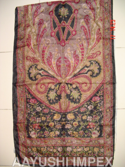 Silk Beautiful Stoles - Silk, 70x180 cm, Burgundy | Soft Texture, Elegant Floral Pattern, Lightweight