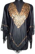 Golden Embroidered Ponchos