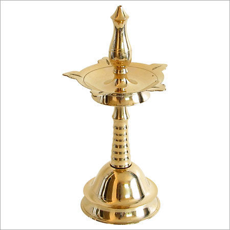 Flower Lamps LED 8 Inch Golden Electric Crystal Brass Lamp at Rs 450/piece  in Moradabad