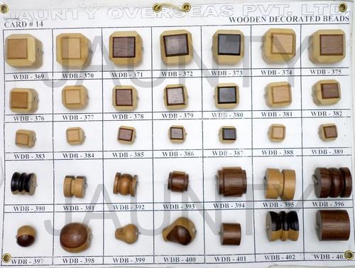 Wooden Decorated Beads