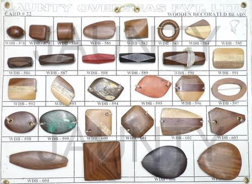Wooden Decorated Beads