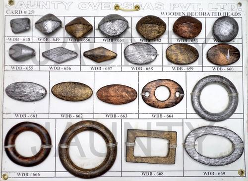 Wooden Decorated Beads