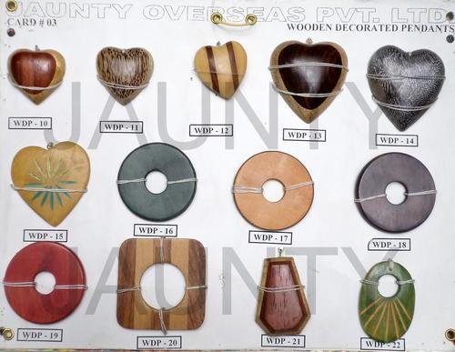 Wooden Decorated Pendants
