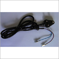 SAN 6 Amp With Grommet - 1.2-3M Length Black Power Cord | Easy Install Durable Reliable Power Secure Connection