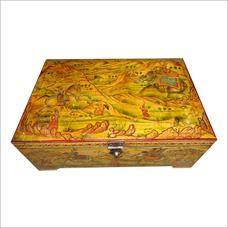 Painted Camel Bone Box