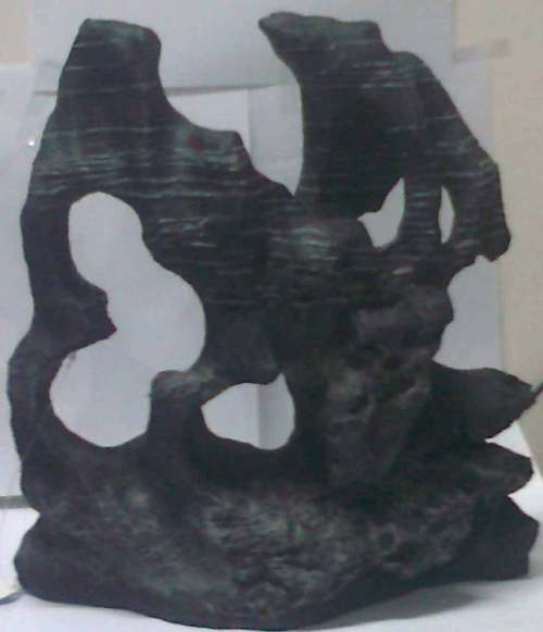 CH 5242 Aquarium Artificial Rock - Resin, 32x16.5x34 cm, Dark Gray | Realistic Look, Durable, Textured Finish, Aquarium Decor