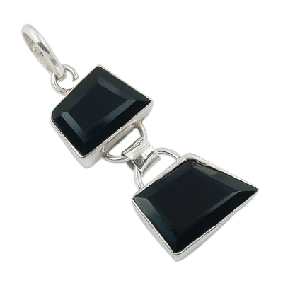 Black Onyx Gemstone pendant Jewellery