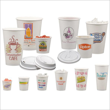 Paper cups printed