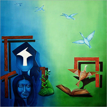 Dry Pestal Painting 3Ft X 2.5Ft Available