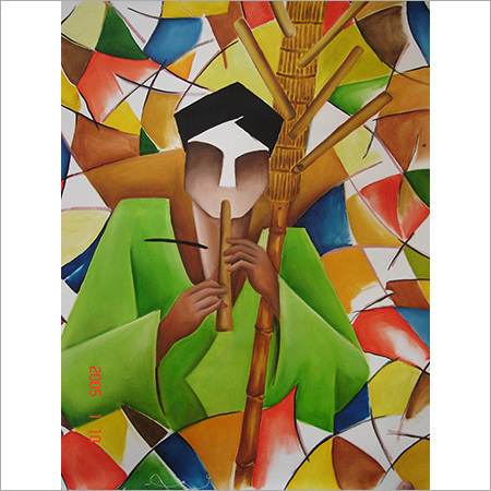 Flute Man Painting