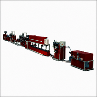 Hdpe Box Strapping Plant - Mild Steel & Ss Parts, 4800x1100x1850 Mm, Blue & White | Plc Controlled, 30-120 Kg/hr, Automatic Dual Rewinder