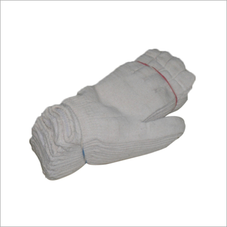 White Industrial Worker Hand Gloves