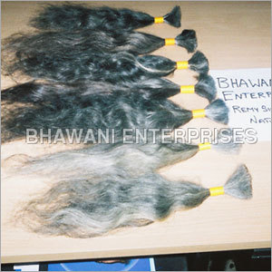 Remy Single Drawn Natural Gray Hair