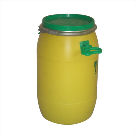 Blue Recon Plastic Drum - 20 Gallon, High Capacity, Durable Finish, Leakproof, Easy Handling, Chemical Resistant, Stackable, Reusable