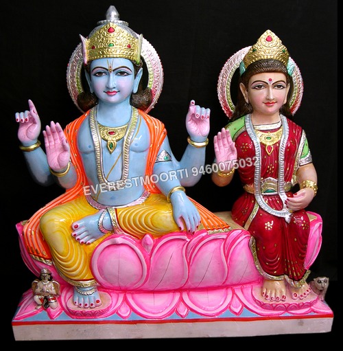 Marble vishnu Laxmi