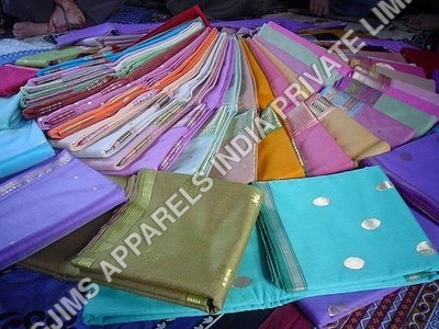 Indian Sarees - Silk & Cotton Blend, Multicolored, Variable Dimensions | Embroidered & Printed Designs, Elegant Styles, Vibrant Colors, Fine Craftsmanship
