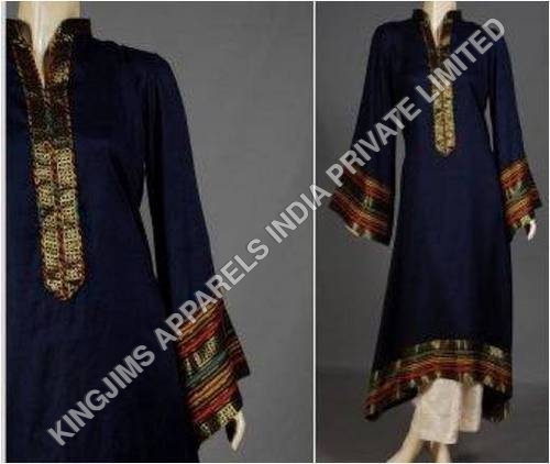 Indian Sarees - Silk Blend, 55x44 inches, Navy Blue | Embroidered, Elegant Design, Soft Fabric, Comfortable Fit