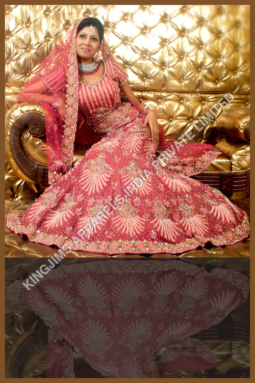 South Indian Sarees - Silk 5.5m x 1.2m, Pink | Handcrafted Embroidery, Elegant Design, Luxurious Feel