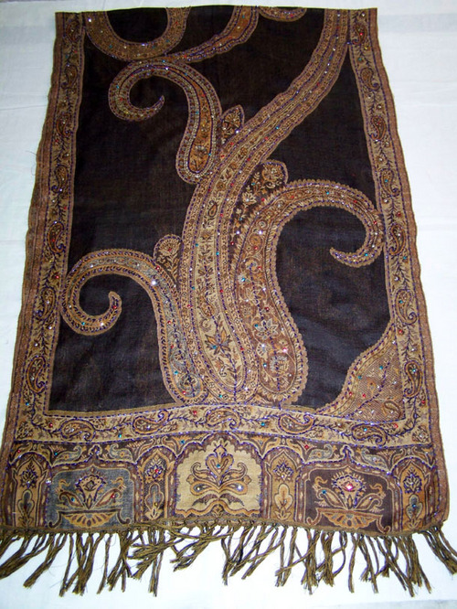 jamawar embroidered shawl