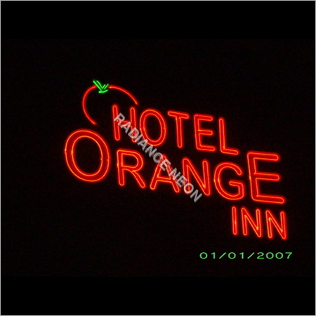 Hoarding signs with Neon or LED light source