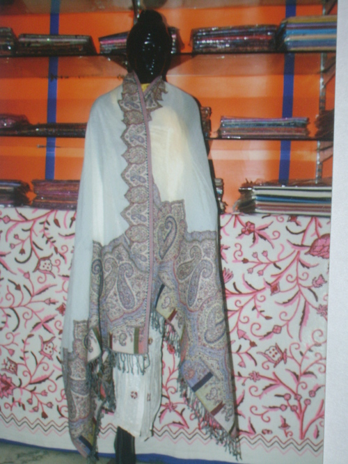 Woolen Shawl Border Pala 40x80