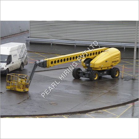 Man Lift Machine Hiring Service - Yellow Aerial Lift, 40-60 ft Height | OSHA/ANSI Compliant, 360Â° Rotation, Expert Guidance