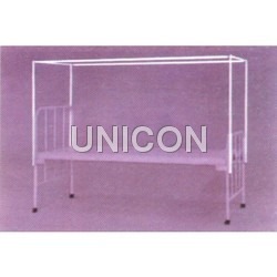 I.V. Rod for Hospital Bed - Steel, 1200-1500mm Height, 1800-2000mm Length, White | Secure IV Placement, Easy Adjustment, Durable Design