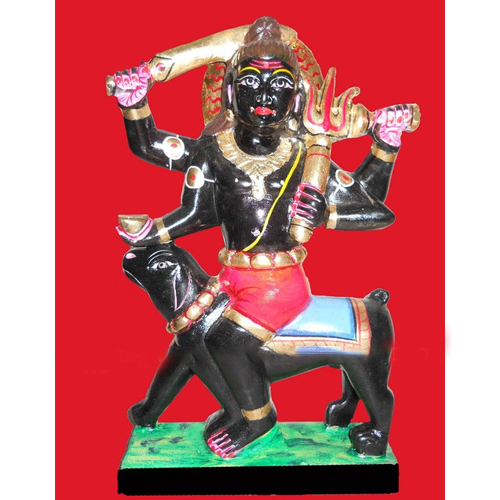 Marble Black Bahru Statue