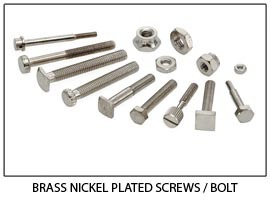 Brass Nickel Plated Screws & Bolts