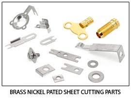 Brass Nickel Plated Sheet Cutting Parts