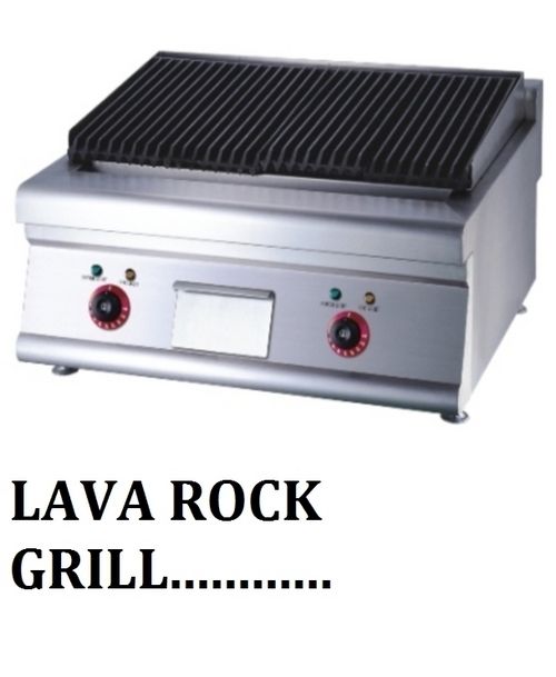 Silver Lava Rock Grill